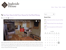 Tablet Screenshot of inglesidethehouse.com